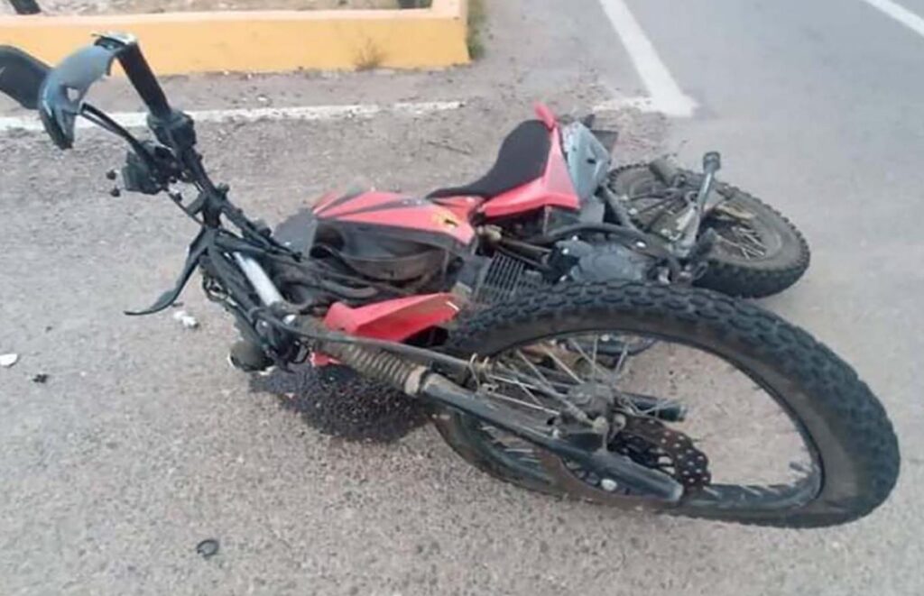 Derrapa Motociclista En Carretera De Yagul